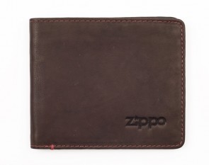 Leather bi-fold wallet. Brown