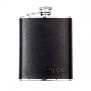 Zippo flask. Leather wrapped 177 ml