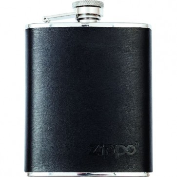 Zippo flask. Leather wrapped 177 ml