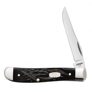 Zippo Rough Black Synthetic. Mini Trapper