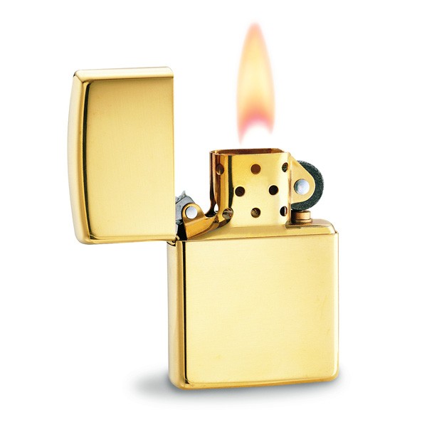 Zippo Lighter. 18 karat Solid Gold Zippo.dk