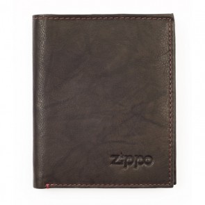 Leather Vertical Wallet. Mocha